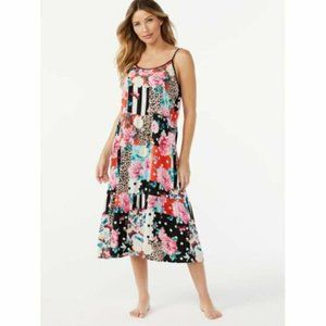 Sofia Intimates by Sofia Vergara Women's Midi Satin Nightgown